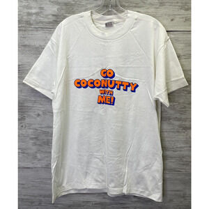 Vintage Anvil Captain Morgan T Shirt Mens‎ Large White Short Sleeve Single Stich